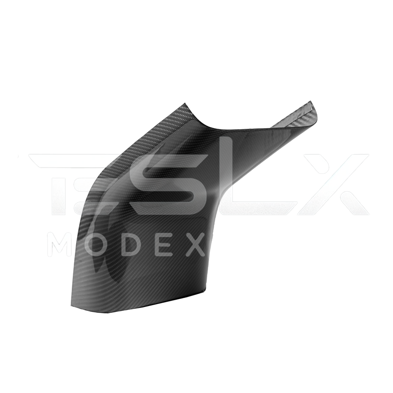 2020-23 Tesla Model 3 20-24 Y Carbon Fiber Interior Rear Anti-Kick Plate Cover image 1