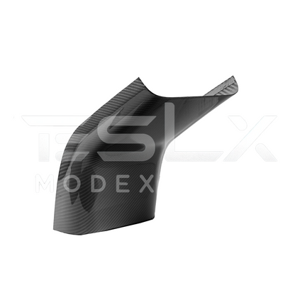 2020-23 Tesla Model 3 20-24 Y Carbon Fiber Interior Rear Anti-Kick Plate Cover image 1