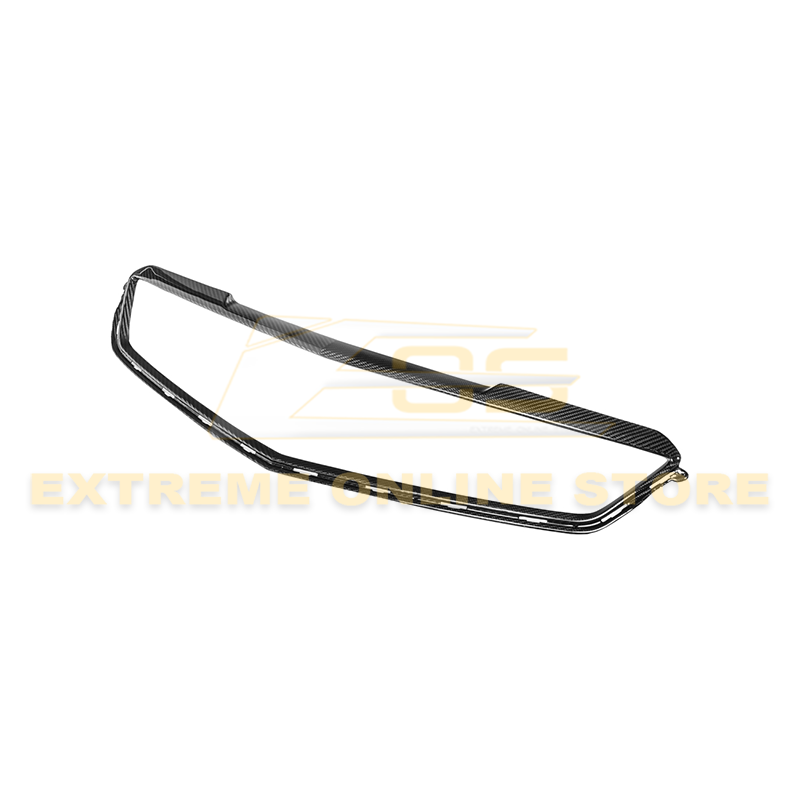 2016-19 Cadillac ATS-V DRY Carbon Fiber Front Grille Trim Insert image 1
