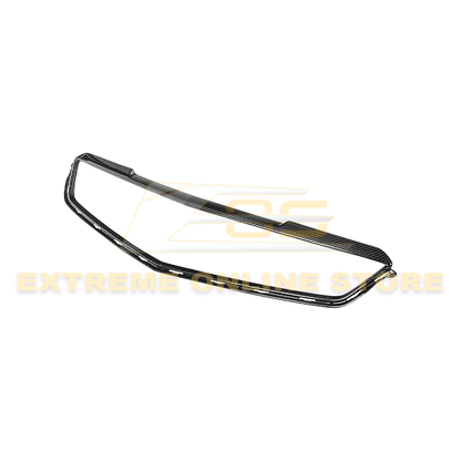 2016-19 Cadillac ATS-V DRY Carbon Fiber Front Grille Trim Insert image 1