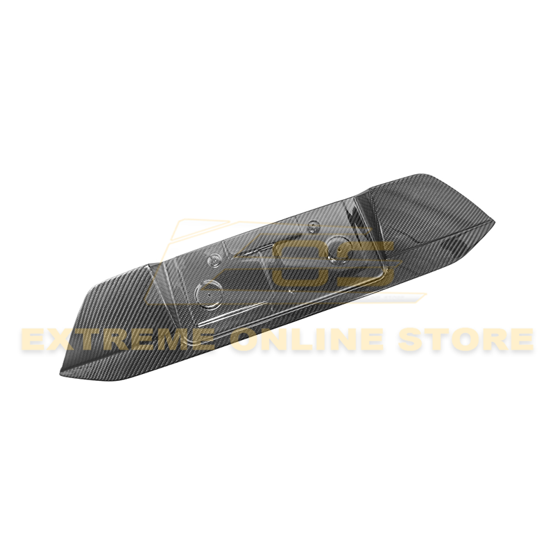 2024+ Ford Mustang DRY CARBON FIBER License Plate Backing image 1