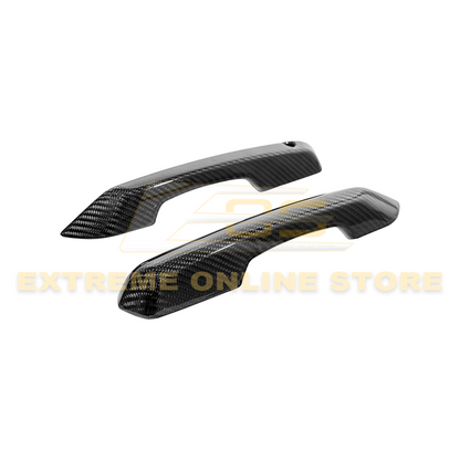 2024-Up Ford Mustang DRY CARBON FIBER Door Handle Cover image 1