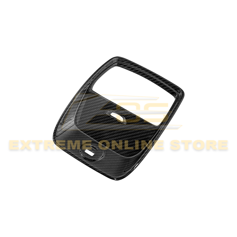 2021+ Ford Mustang Mach-E DRY Carbon Fiber Rear AC Panel Cover image 1