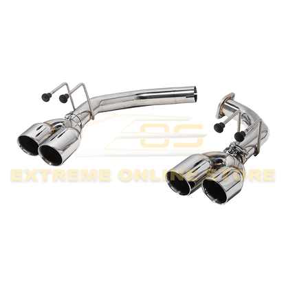 2021-Up Acura TLX Stainless Steel Muffler Delete Quad Tips Axle Back Exhaust image 1