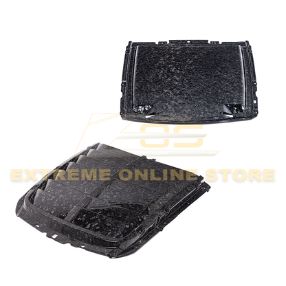 2020-23 Ford Mustang GT500 DRY Carbon Fiber Front Hood Vent & Rain Tray Cover image 12