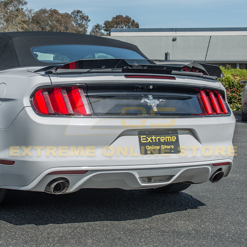 2015-23 Ford Mustang GT350 Rear Spoiler W/ Wicker-Bill Flap Insert image 1