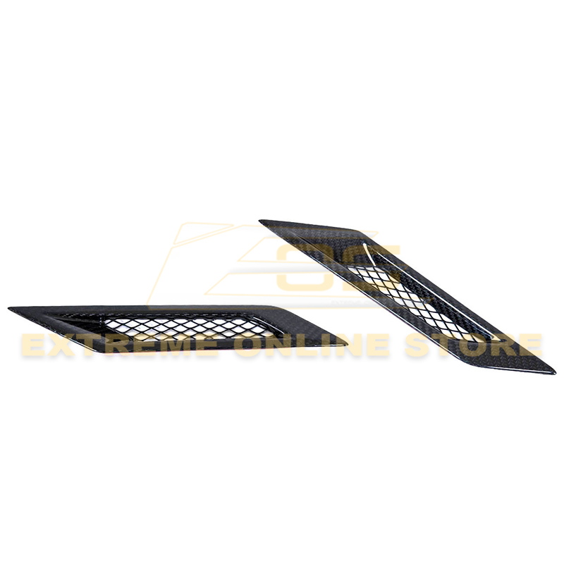 2009-15 Cadillac CTS-V Dry Carbon Fiber Side Bumper Fender Vents image 1