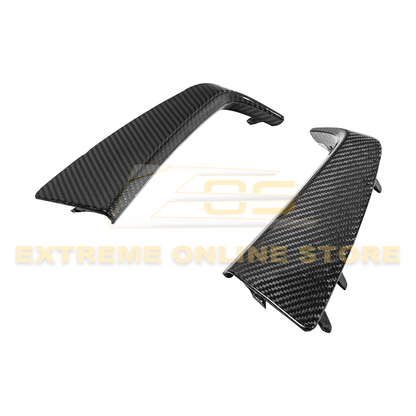Chevrolet Corvette C7 ZR1 DRY CARBON FIBER Bumper Vent Brows Insert image 1