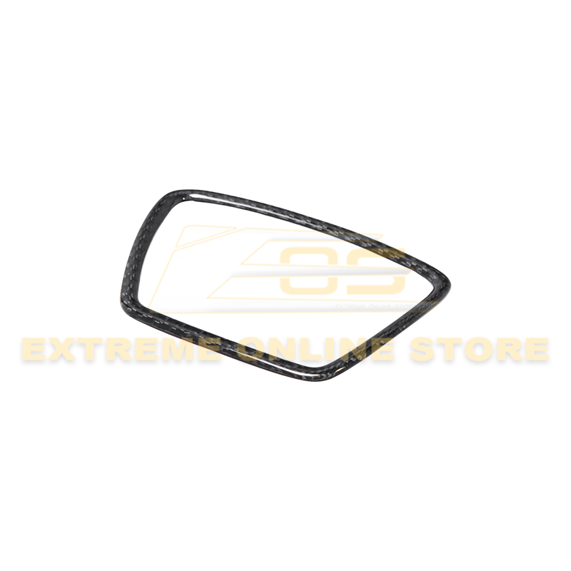 2021+ Mustang Mach-E DRY Carbon Fiber Steering Wheel Trim image 1