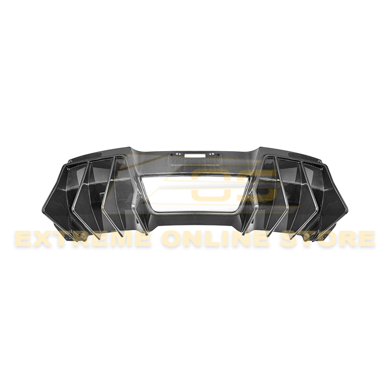 Corvette C7 Track Package Rear Bumper Finned Diffuser image 2
