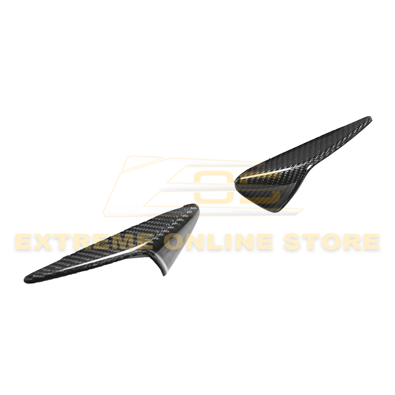 2020-23 Tesla Model 3 20-24 Y Carbon Fiber Exterior Door Camera Covers image 1