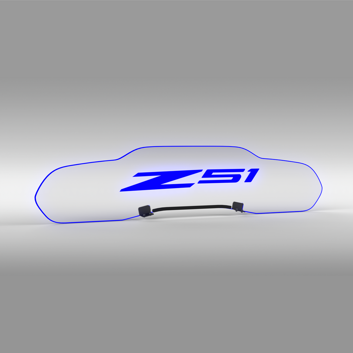 WindRestrictor® C8 Coupe Rear Add On Glow Plate image 48