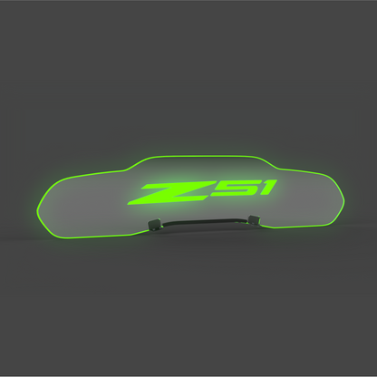 WindRestrictor® C8 Coupe Rear Add On Glow Plate image 46