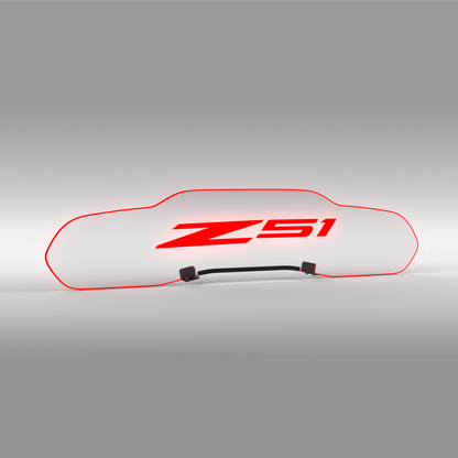 WindRestrictor® C8 Coupe Rear Add On Glow Plate image 49