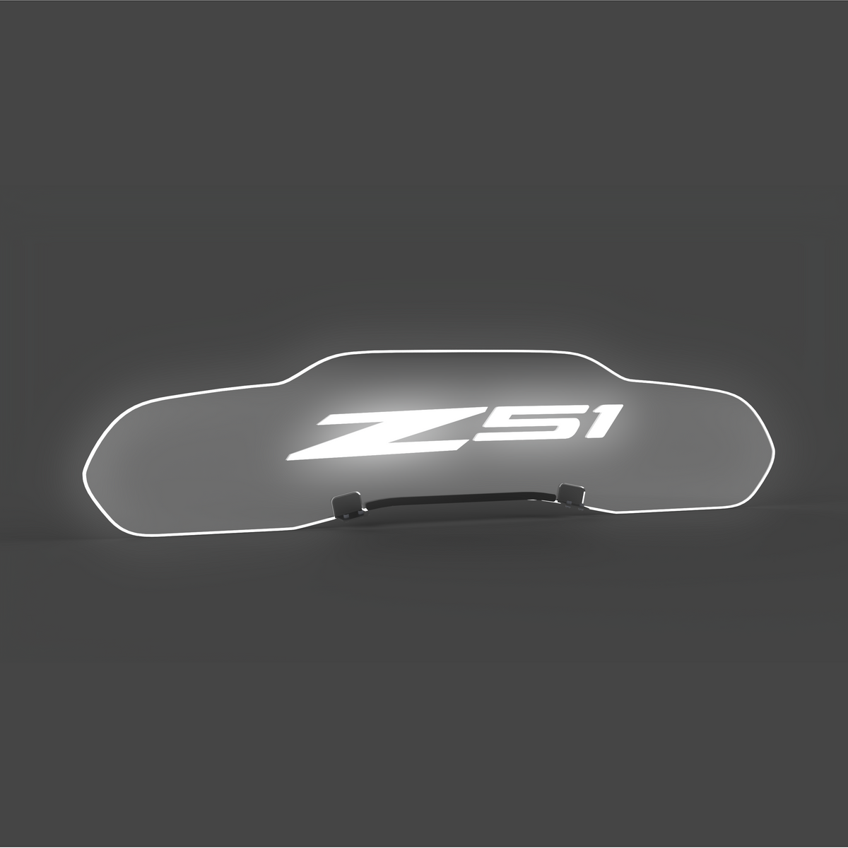 WindRestrictor® C8 Coupe Rear Add On Glow Plate image 47