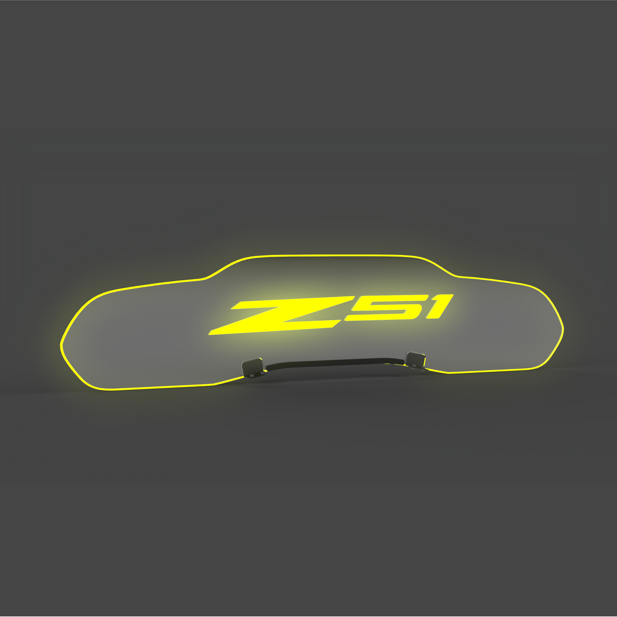WindRestrictor® C8 Coupe Rear Add On Glow Plate image 45