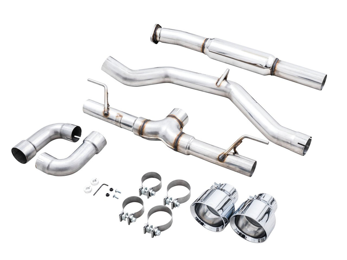 AWE Track Edition Exhaust for Subaru BRZ / Toyota GR86 / Toyota 86 / Scion FR-S - Chrome Silver Tips image 7