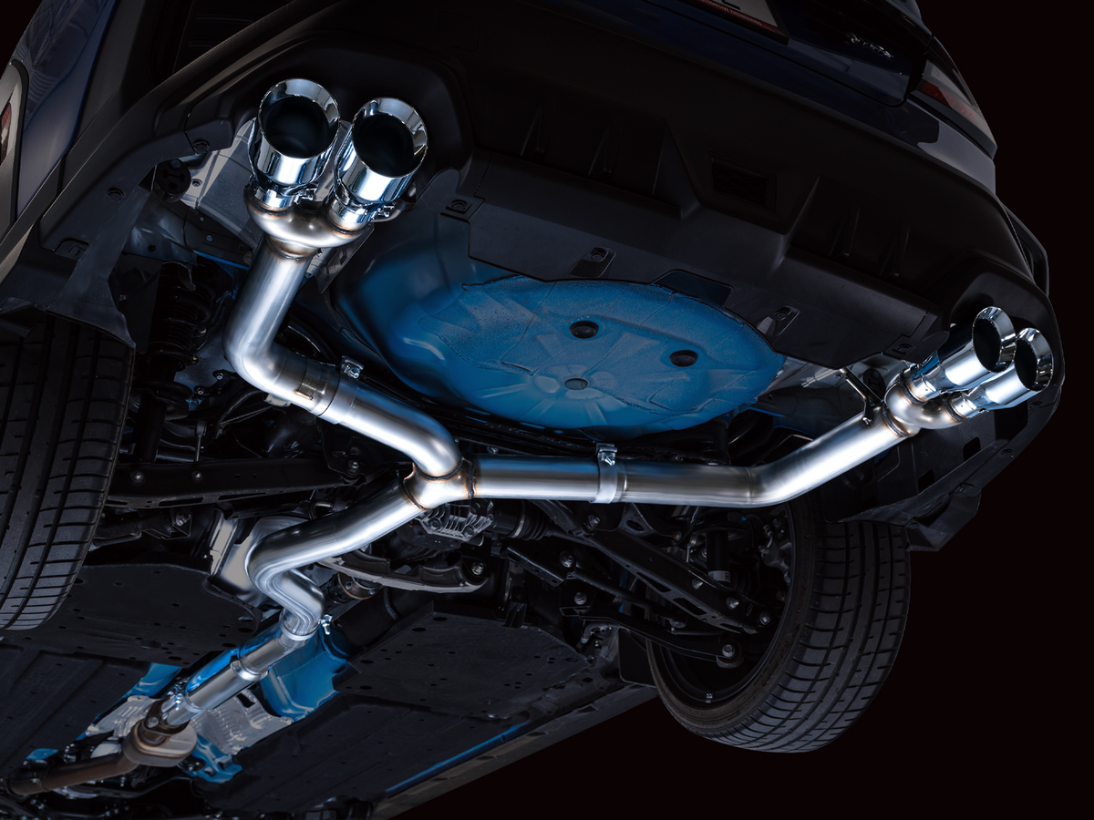 AWE Track Edition Exhaust for VB Subaru WRX - Chrome Silver Tips image 8