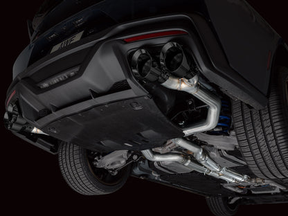 AWE Track Edition Exhaust for S650 Ford Mustang Dark Horse - Quad Diamond Black Tips image 11