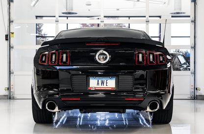 AWE Touring Edition Axle-back Exhaust for the S197 Ford Mustang GT - Chrome Silver Tips image 4