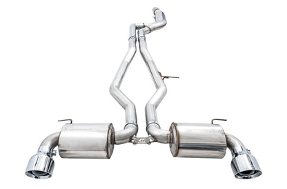 AWE Non-Resonated Touring Edition Exhaust for A90 Supra - 5" Chrome Silver Tips image 5