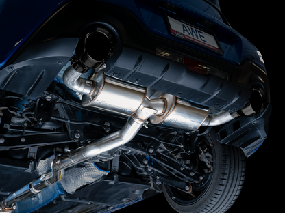 AWE Touring Edition Exhaust for Subaru BRZ / Toyota GR86 / Toyota 86 / Scion FR-S - Diamond Black Tips image 3