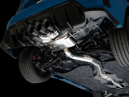 AWE Touring Edition Exhaust for FL5 Civic Type R - Triple Diamond Black Tips image 6