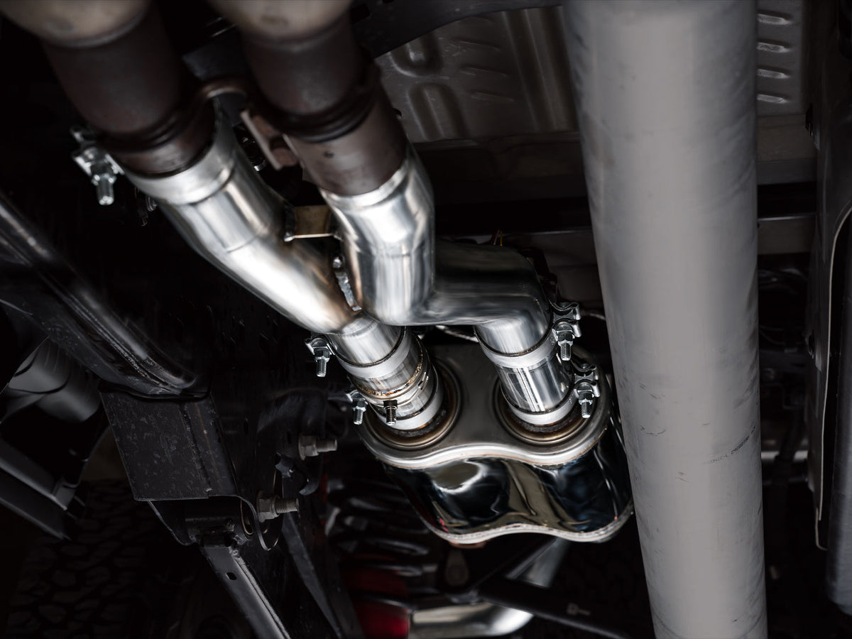 AWE SwitchPath™ Exhaust for Gen 3 Raptor R - Chrome Silver Tips image 11