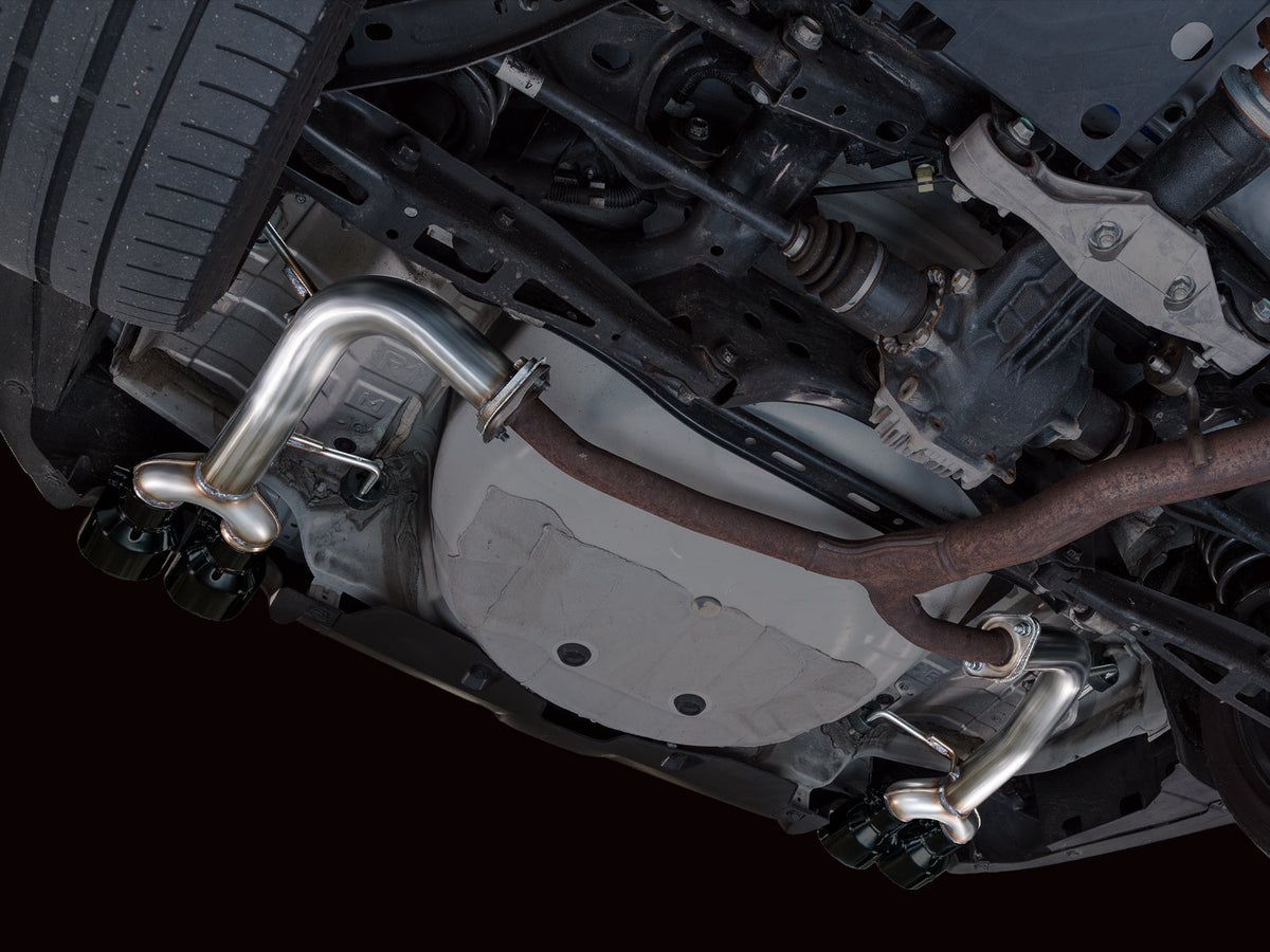 AWE Track Edition Axleback Exhaust for VB Subaru WRX - Diamond Black Tips image 7