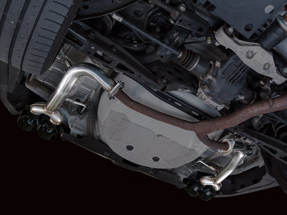 AWE Track Edition Axleback Exhaust for VB Subaru WRX - Diamond Black Tips image 7
