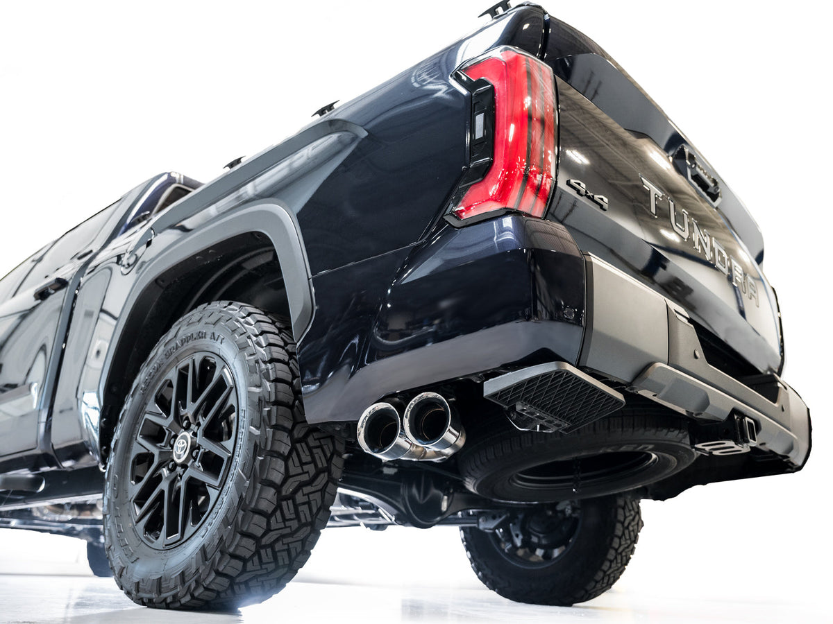 AWE 0FG Exhaust for 3rd Gen Toyota Tundra - Dual Chrome Silver Tips image 7