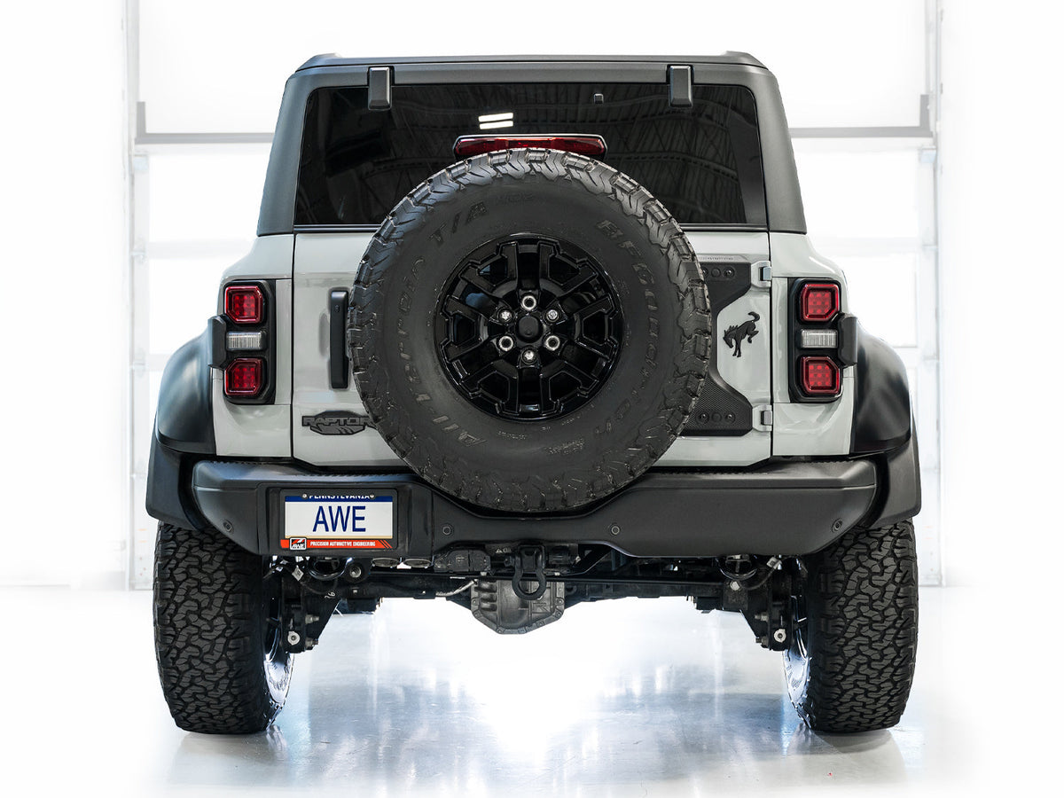 AWE SwitchPath Exhaust for Ford Bronco Raptor - Dual BashGuards image 13