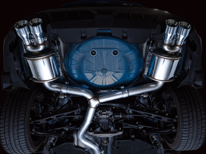AWE Touring Edition Exhaust for VB Subaru WRX - Chrome Silver Tips image 2