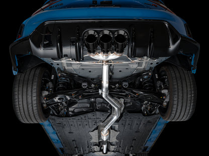AWE Track Edition Exhaust for FL5 Civic Type R - Triple Diamond Black Tips image 12