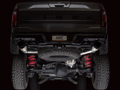 AWE SwitchPath™ Exhaust for Gen 3 Raptor R - Diamond Black Tips image 9