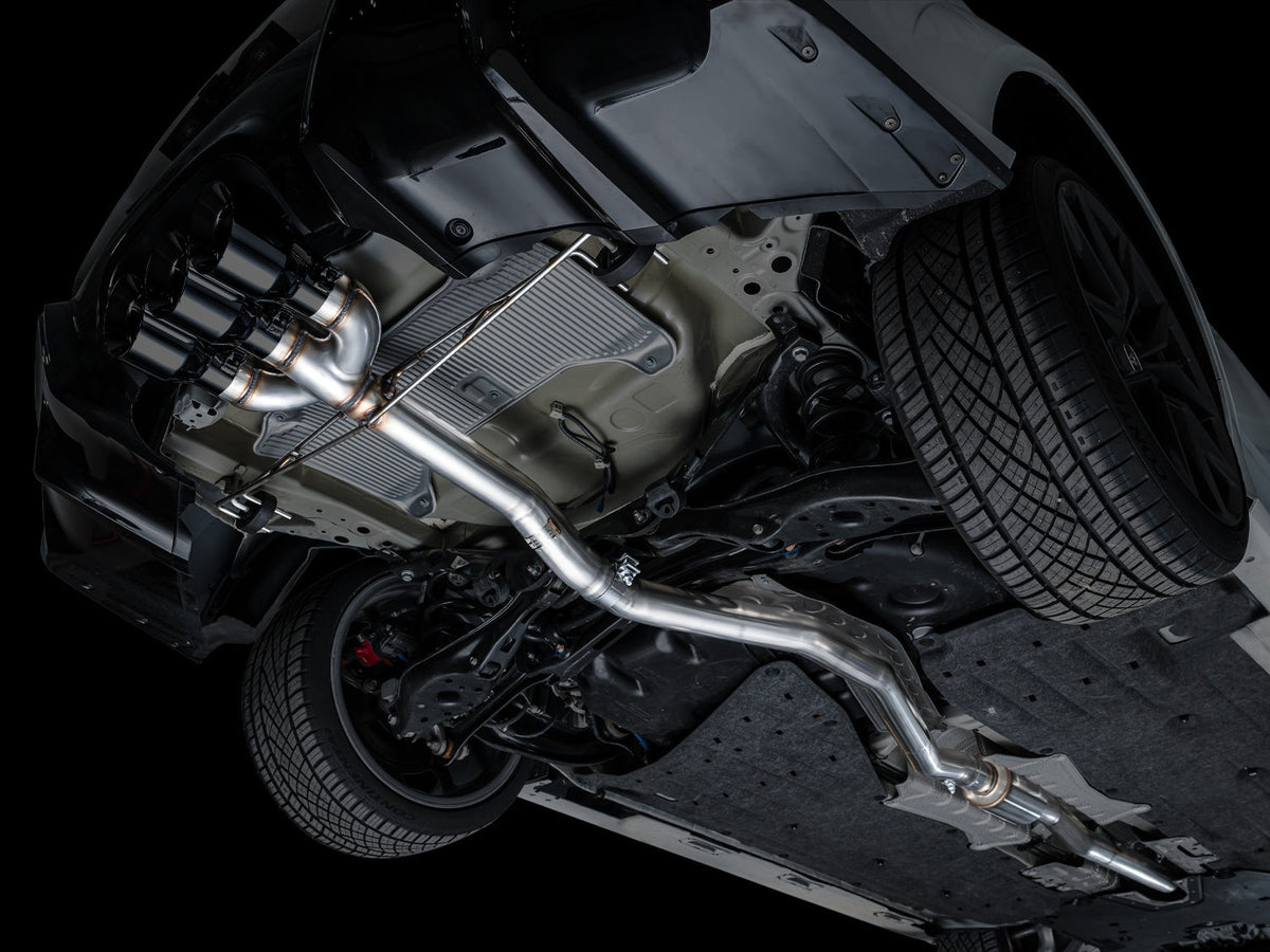 AWE Track Edition Exhaust for DE5 Integra Type-S - Triple Diamond Black Tips image 14