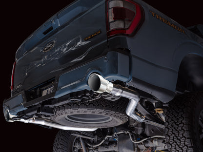 AWE 0FG Non-Resonated Catback for '21+ Ford F-150 Tremor (With Bumper Cutouts) - Chrome Silver Tips image 10