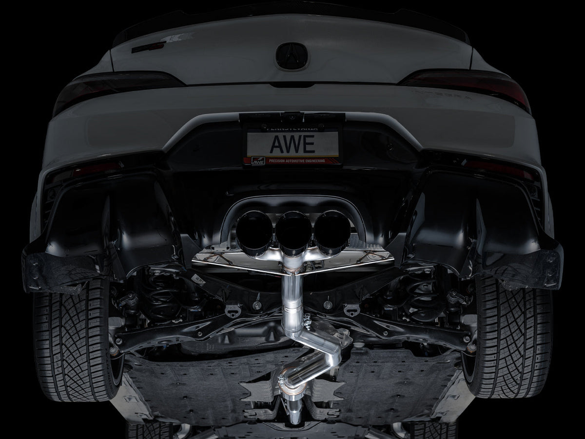 AWE Track Edition Exhaust for DE5 Integra Type-S - Triple Diamond Black Tips image 12