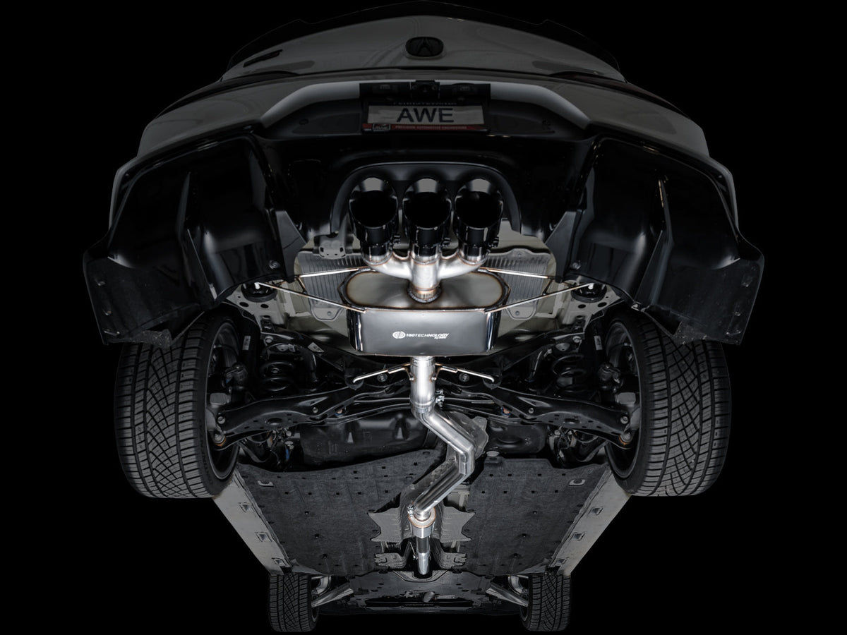 AWE Touring Edition Exhaust for DE5 Integra Type-S - Triple Diamond Black Tips image 15