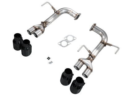 AWE Track Edition Axleback Exhaust for VB Subaru WRX - Diamond Black Tips image 11