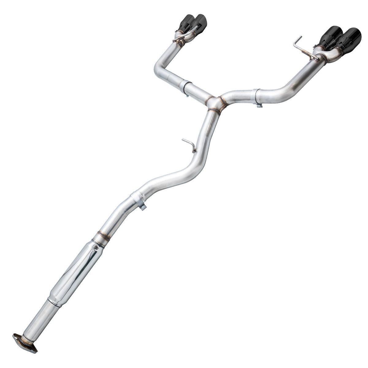 AWE Track Edition Exhaust for VA / GV WRX / STI Sedan - Diamond Black Quad Tips (102mm) image 5