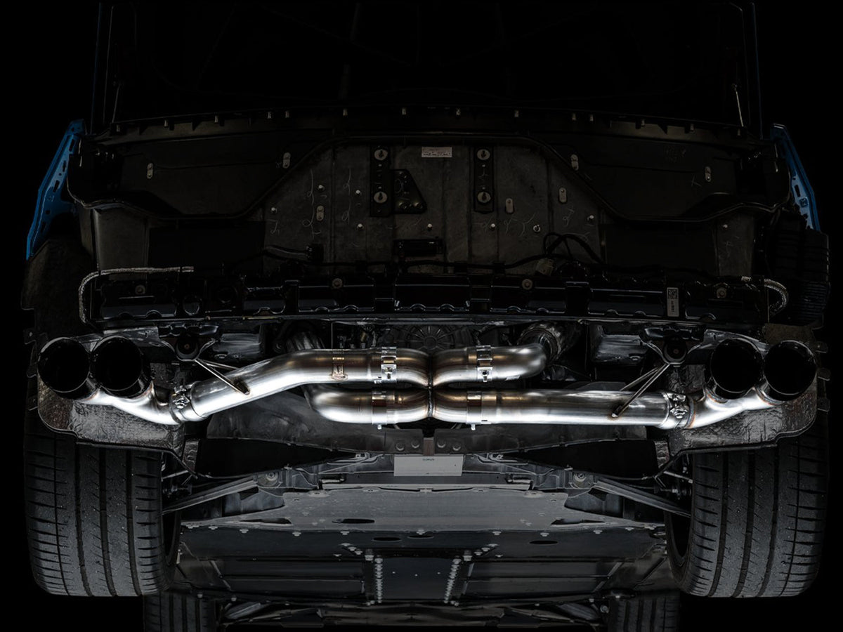 AWE Track Edition Exhaust for C8 Corvette -- Diamond Black Tips image 7