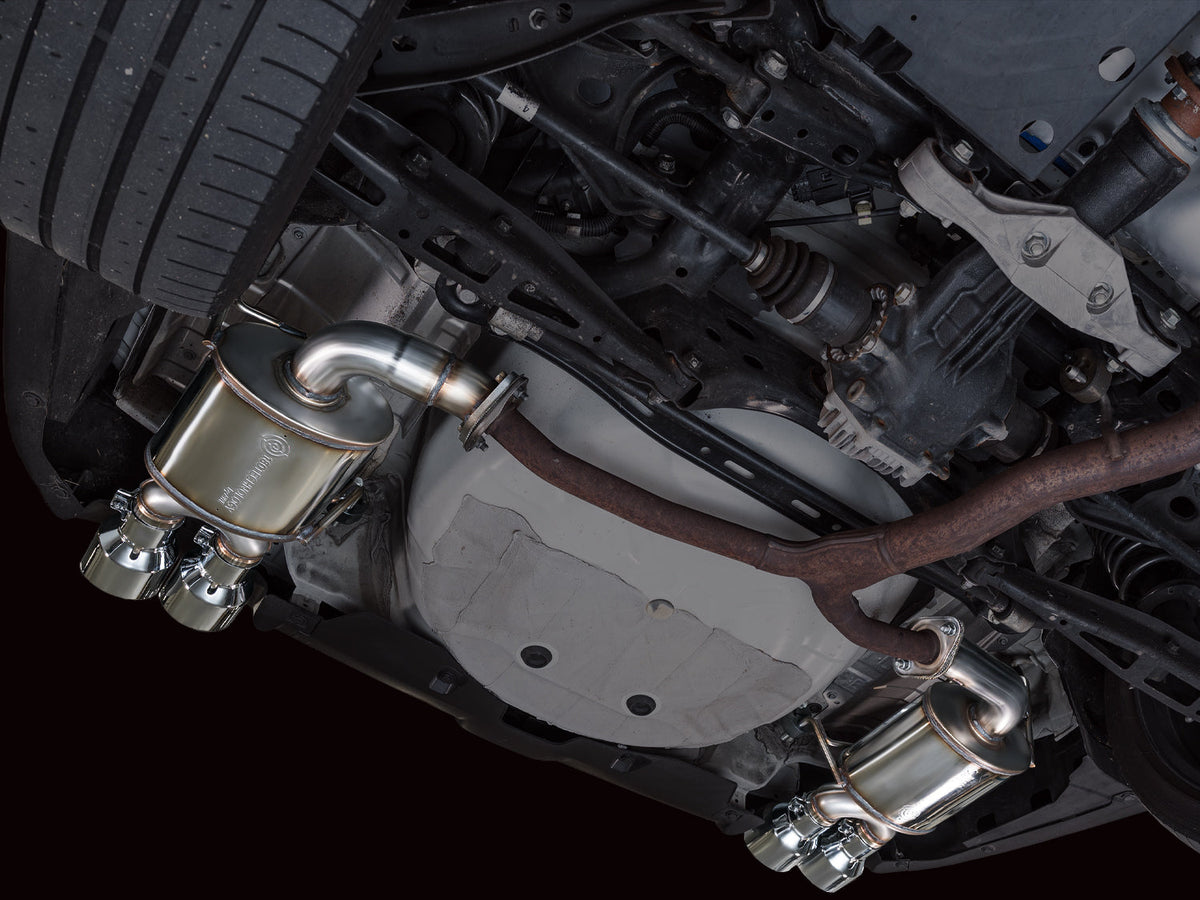 AWE Touring Edition Axleback Exhaust for VB Subaru WRX - Chrome Silver Tips image 7