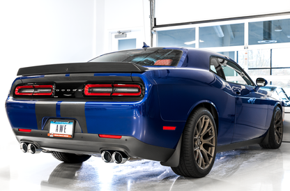 AWE Touring Edition Exhaust for 17+ Challenger 5.7 - Chrome Silver Quad Tips image 3