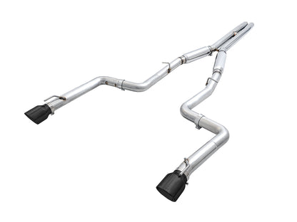 AWE Track Edition Exhaust for 15+ Charger 6.4 / 6.2 SC - Diamond Black Tips image 1