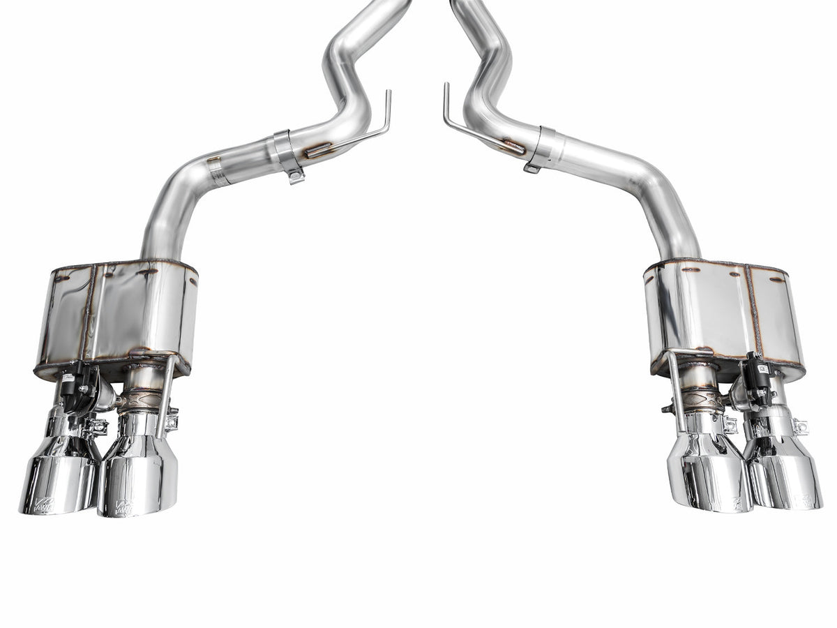 AWE SwitchPath™ Exhaust for S650 Ford Mustang GT Fastback - Quad Chrome Silver Tips image 14