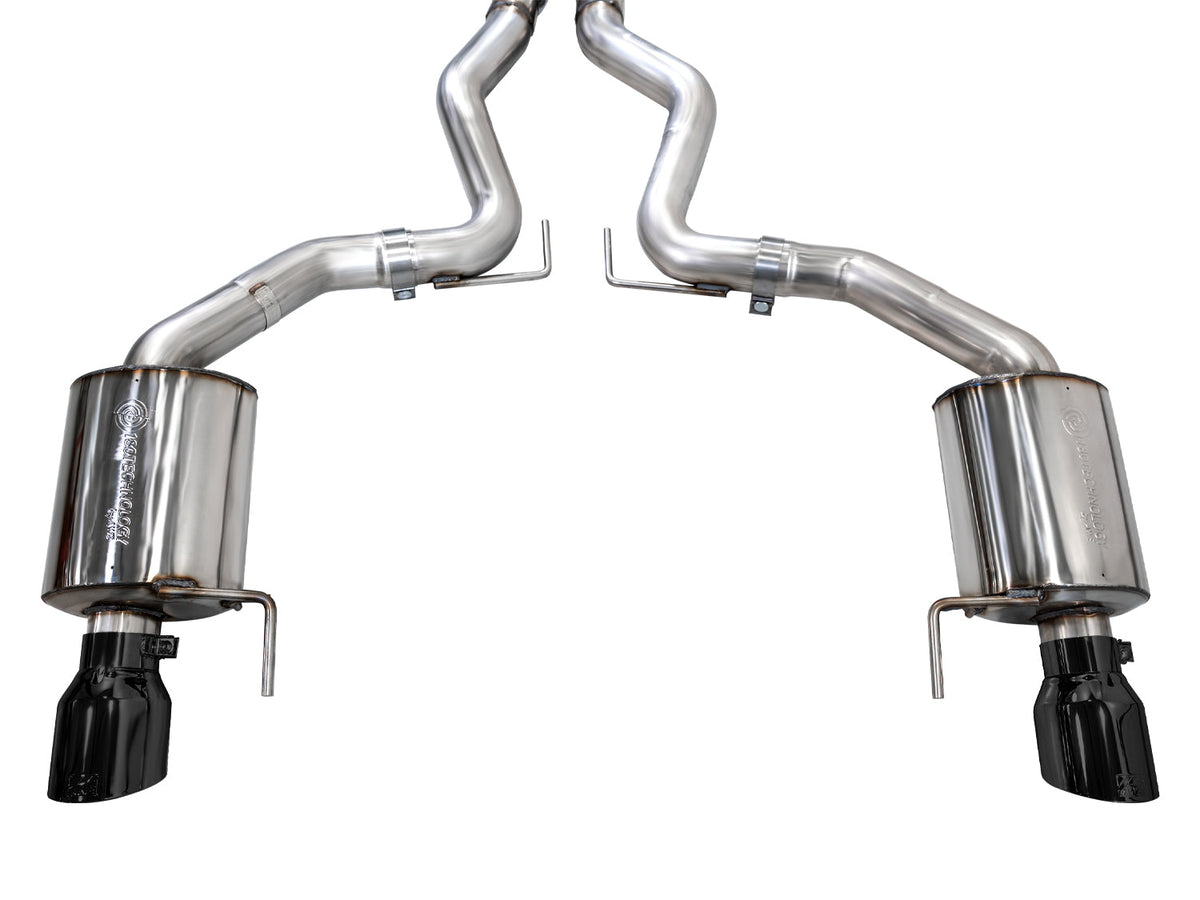 AWE Touring Edition Exhaust for S650 Ford Mustang GT Fastback - Dual Diamond Black Tips image 15