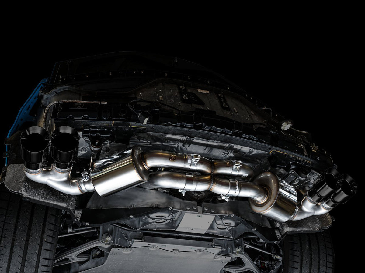 AWE Touring Edition Exhaust for C8 Corvette -- Diamond Black Tips image 8