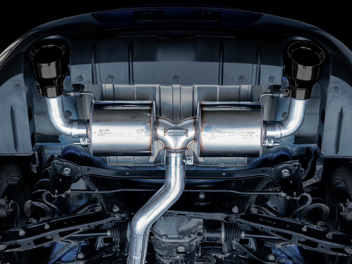 AWE Touring Edition Exhaust for Subaru BRZ / Toyota GR86 / Toyota 86 / Scion FR-S - Diamond Black Tips image 4