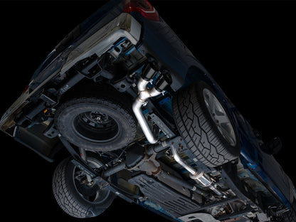 AWE 0FG Dual Side Exit Exhaust for Ford F-150 Regular Cab - 4.5 Diamond Black Tips image 10